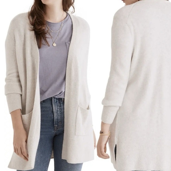 Madewell Kent wool alpaca blend longline cardigan - Picture 1 of 6